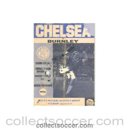 1980 - Chelsea v Burnley official programme 15/03/1980 - Collect Soccer