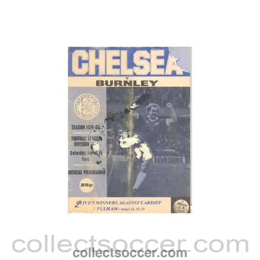 1980 - Chelsea v Burnley official programme 15/03/1980