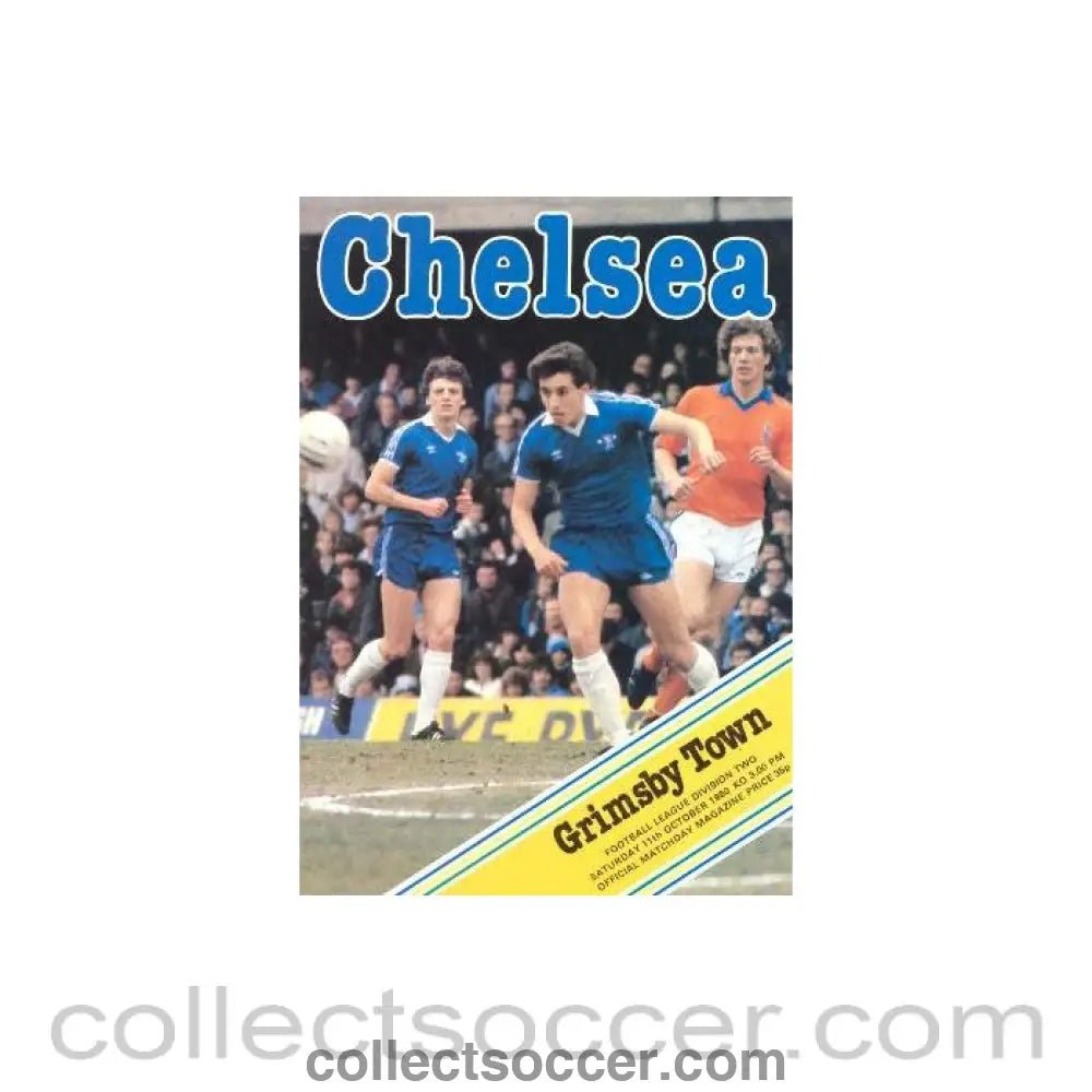1980 - Chelsea v Grimsby Town official programme 11/10/1980 - Collect Soccer