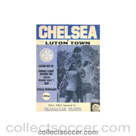 1980 - Chelsea v Luton Town official programme 07/04/1980