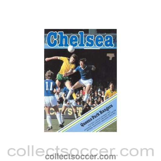 1980 - Chelsea v Queen’s Park Rangers official programme 30/08/1980