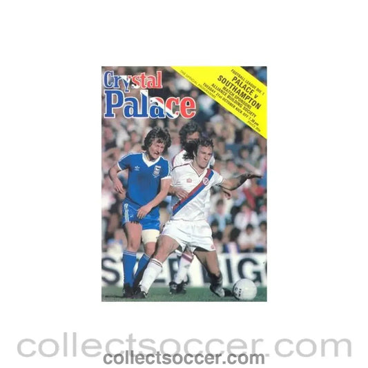 1980 - Crystal Palace v Southampton official programme 21/10/1980 Football League - Collect Soccer