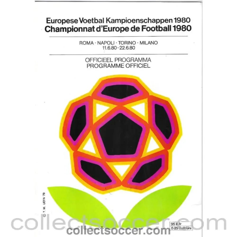 1980 European Championship Football Programme - Collect Soccer