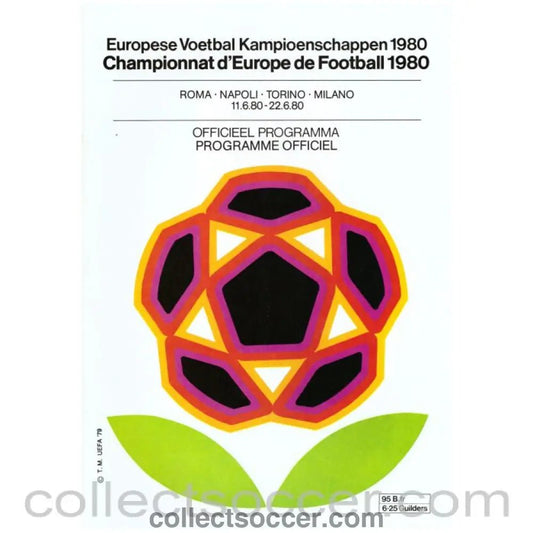 1980 European Championship Official Programme - Collect Soccer