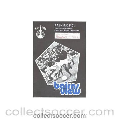 1980 - Falkirk v Stranraer official programme 26/01/1980 - Collect Soccer