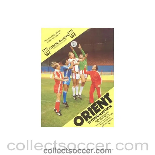 1980 - Leyton Orient v Tottenham Hotspur official programme 27/08/1980 Football League Cup - Collect Soccer