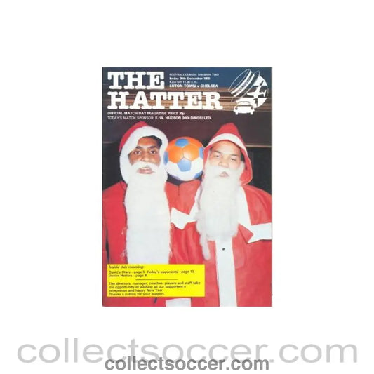 1980 - Luton Town vChelsea official programme 26/12/1980