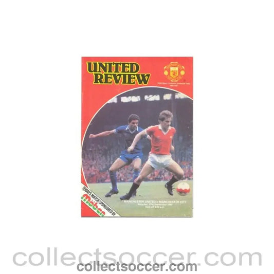 1980 - Manchester United v Manchester City official programme 27/09/1980 - Collect Soccer