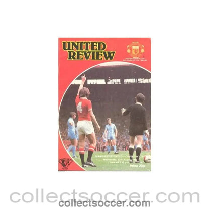 1980 - Manchester United v Coventry City official programme 27/08/1980 - Collect Soccer