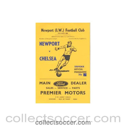1980 - Newport vChelsea official programme Season 1980-1981