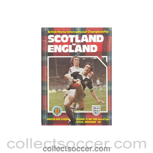 1980 - Scotland v England official programme 24/05/1980 British Home International Championship - Collect Soccer