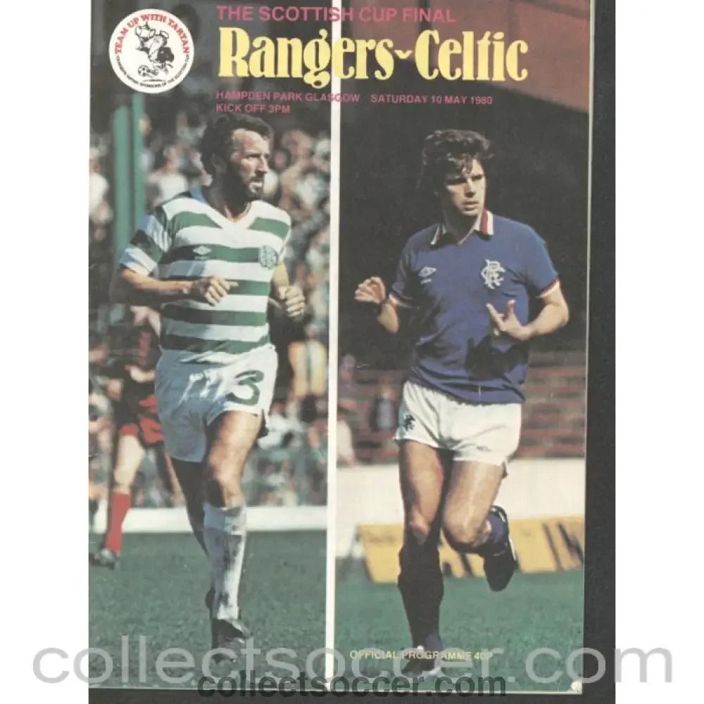 1980 Scottish Cup Final Rangers v Celtic Official Football Programme - Collect Soccer