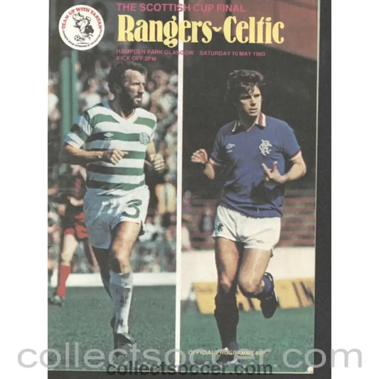 1980 Scottish Cup Final Rangers v Celtic Official Football Programme - Collect Soccer