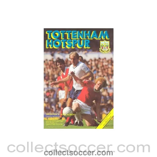 1980 - Tottenham Hotspur v Brighton & Hove Albion official programme 23/08/1980 Football League - Collect Soccer