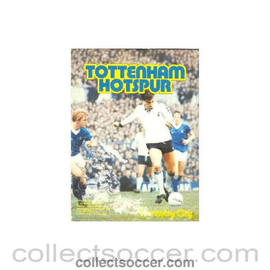 1980 - Tottenham Hotspur v Coventry City official programme 27/02/1980 Football League, reduced price - Collect Soccer