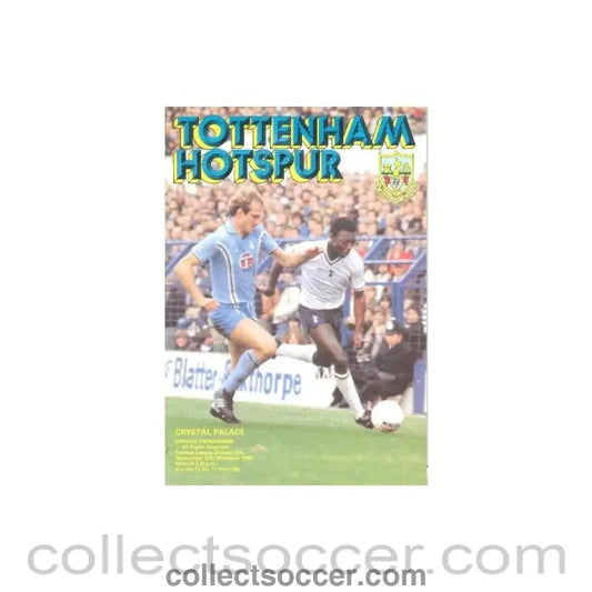 1980 - Tottenham Hotspur v Crystal Palace official programme 12/11/1980 Football League - Collect Soccer