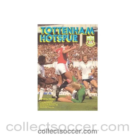 1980 - Tottenham Hotspur v Crystal Palace official programme 24/09/1980 Football League - Collect Soccer
