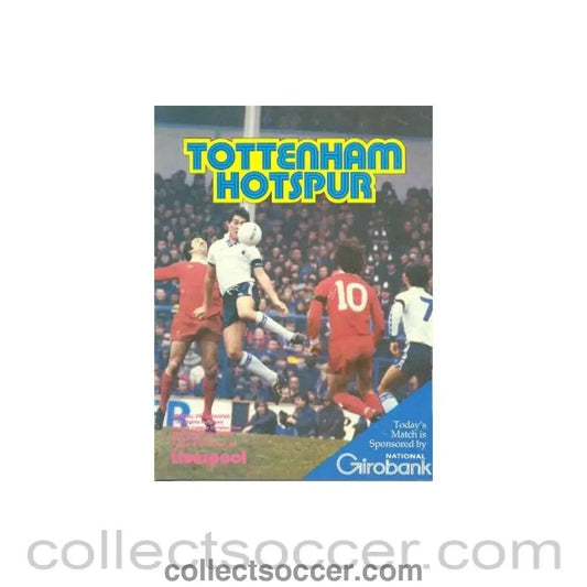 1980 - Tottenham Hotspur v Liverpool official programme 29/03/1980 Football League - Collect Soccer