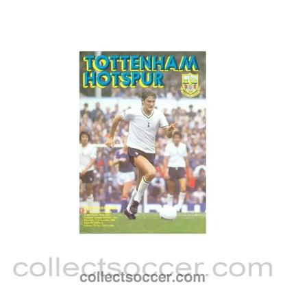 1980 - Tottenham Hotspur v Middlesbrough official programme 11/10/1980 Football League - Collect Soccer