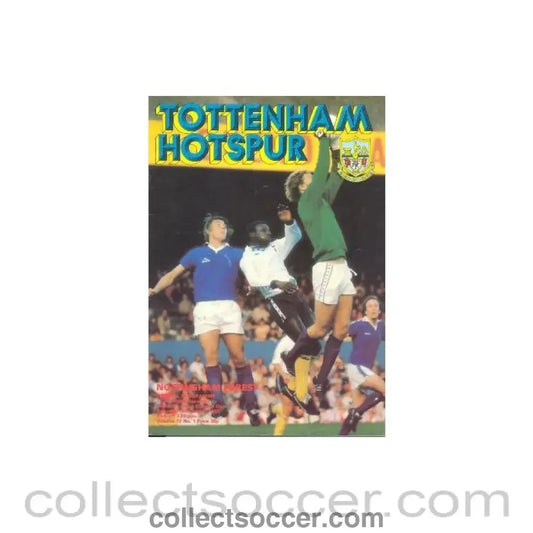 1980 - Tottenham Hotspur v Nottingham Forest official programme 16/08/1980 Football League - Collect Soccer