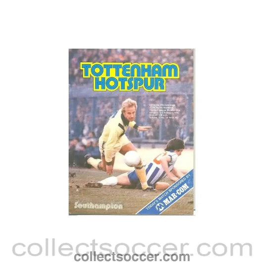 1980 - Tottenham Hotspur v Southampton official programme 02/02/1980 Football League - Collect Soccer