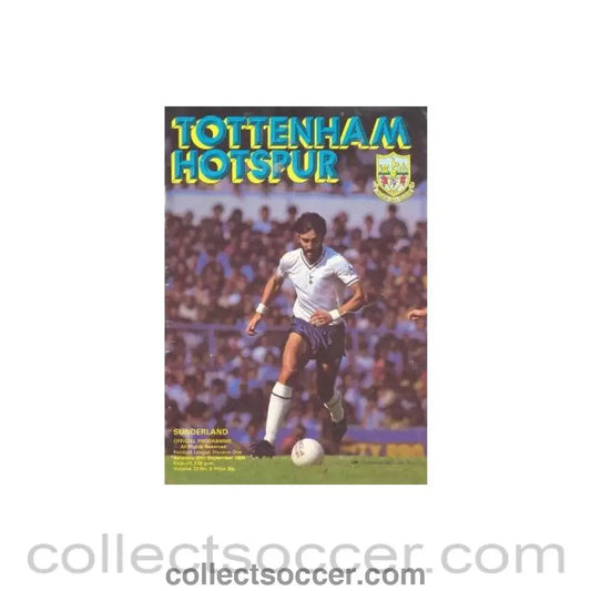 1980 - Tottenham Hotspur v Sunderland official programme 20/09/1980 Football League - Collect Soccer