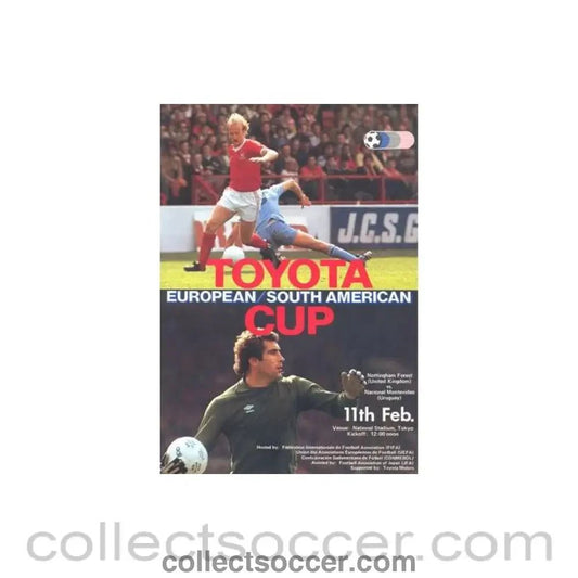 1980 Toyota Cup 4 page issue Official Programme Nottingham Forest v Nacional Montevideo - Collect Soccer