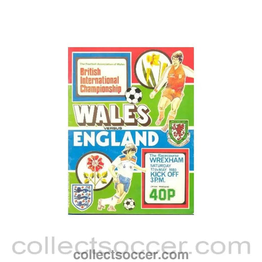 1980 Wales v England official programme 17/05/1980 - Collect Soccer