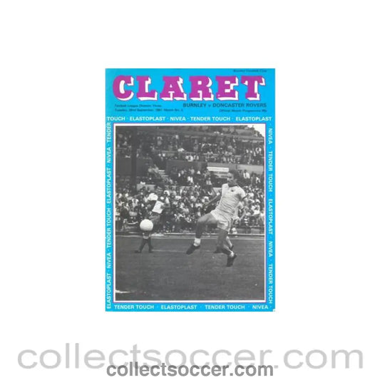 1981 - Burnley v Doncaster Rovers official programme 22/09/1981 Football League
