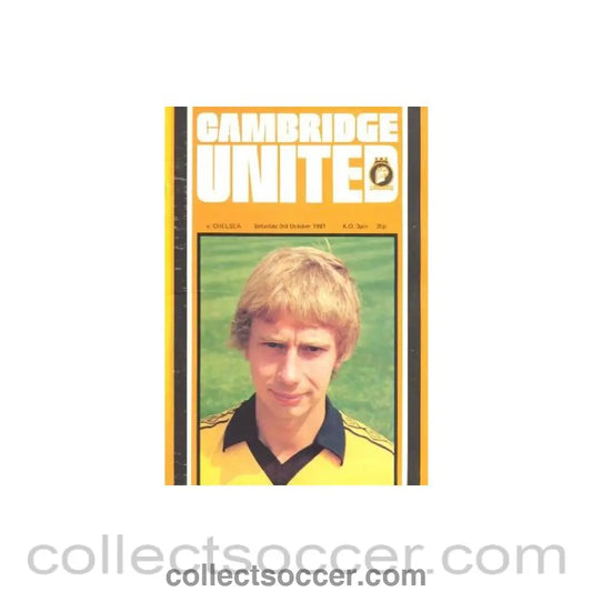 1981 - Cambridge United vChelsea official programme 03/10/1981