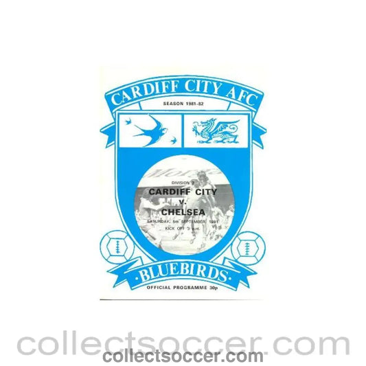 1981 - Cardiff City vChelsea official programme 05/09/1981