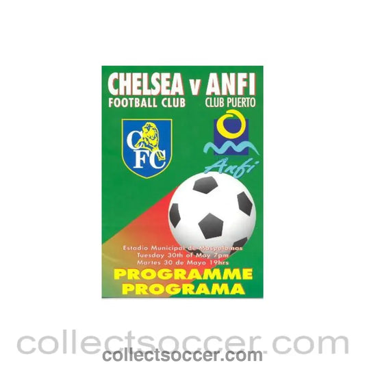1981 - Chelsea v Anfi Spain official programme 30/05/1981 in Spanish