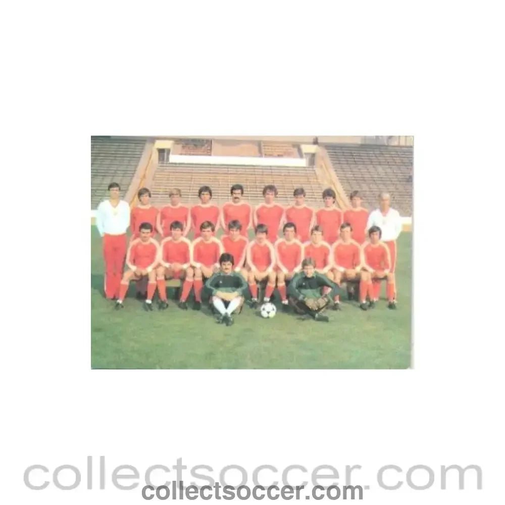1981 - CSKA, Sofia, Bulgaria team photo card of 1981 - Collect Soccer