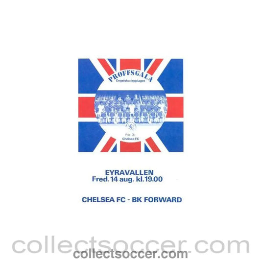 1981 - Forward vChelsea official programme 14/08/1981