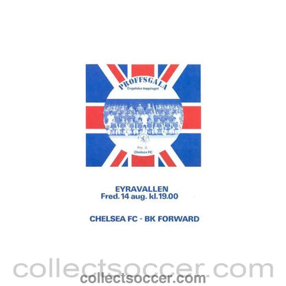 1981 - Forward vChelsea official programme 14/08/1981 - Collect Soccer