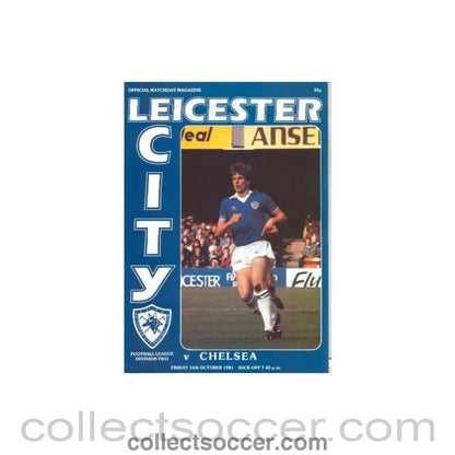 1981 - Leicester City vChelsea official programme 16/10/1981 - Collect Soccer