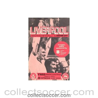 1981 - Liverpool v Exeter City official programme 07/10/1981 - Collect Soccer