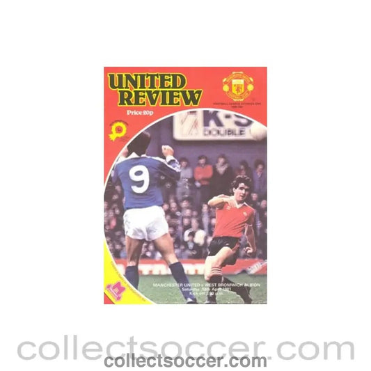 1981 - Manchester United v West Bromwich Albion official programme 18/04/1981 - Collect Soccer