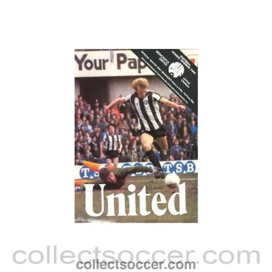 1981 - Newcastle United vChelsea official programme 1981-1982