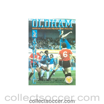 1981 - Oldham Athletic vChelsea official programme 14/11/1981