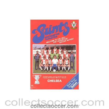 1981 - Southampton vChelsea official programme 06/10/1981 - Collect Soccer
