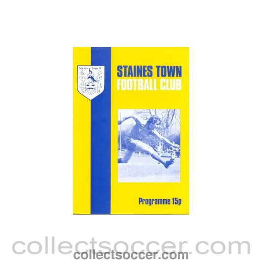 1981 - Staines Town vChelsea official programme 24/01/1981