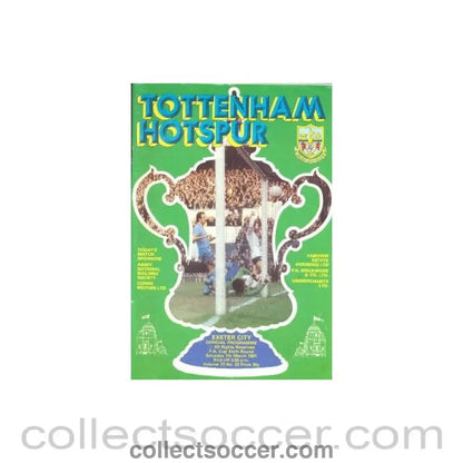 1981 - Tottenham Hotspur v Exeter City official programme 07/03/1981 - Collect Soccer