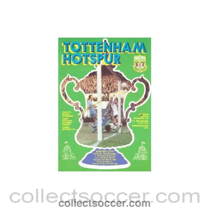 1981 - Tottenham Hotspur v Exeter City official programme 07/03/1981 F.A. Cup - Collect Soccer