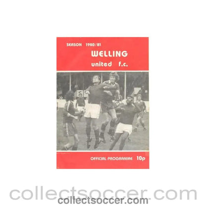 1981 - Welling vChelsea official programme 20/01/1981