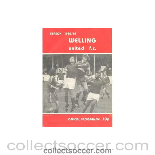 1981 - Welling vChelsea official programme 20/01/1981