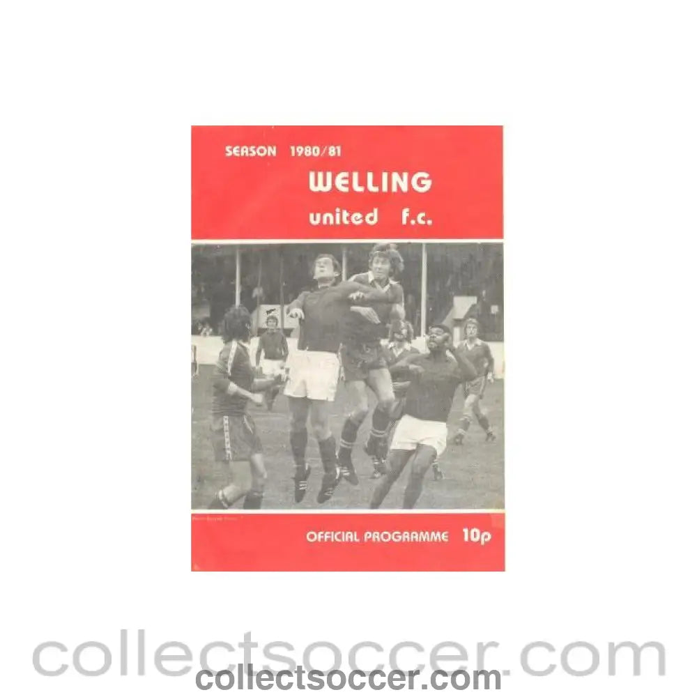 1981 - Welling vChelsea official programme 20/01/1981