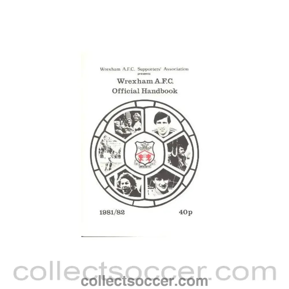1981 - Wrexham Official Handbook 1981 - 82 - Collect Soccer