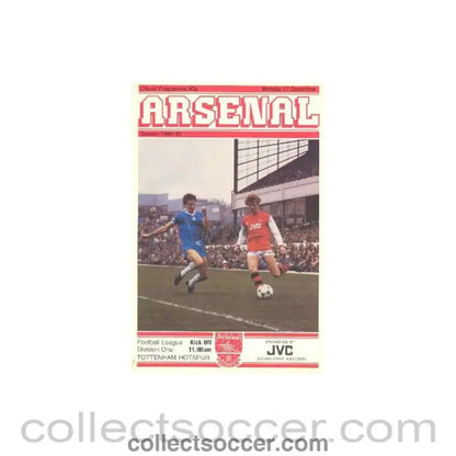 1982 - Arsenal v Tottenham Hotspur official programme 27/12/1982 Football League