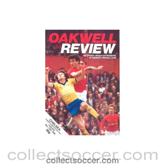 1982 - Barnsley vChelsea official programme 13/11/1982 - Collect Soccer